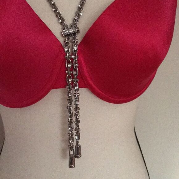 Chico’s Vovel Tessel Silvertone Necklace. - Picture 9 of 11